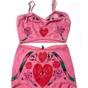 Serpent and Bow Bralette Lovespell Set Size Small and Medium